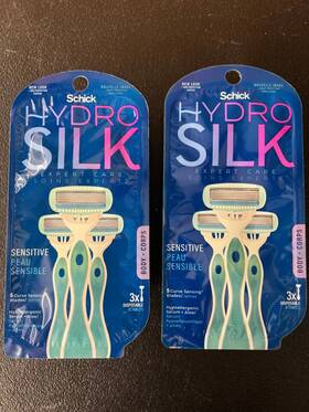 35ae9624-59 Schick 2x Hydro Silk Sensitive Skin 3 Count 5 Blades Womens Curve Razors