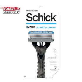 Schick 445036728765 Hydro 5 Disposable Razor For Men With Hydrating Gel Reservoir 3 Count P