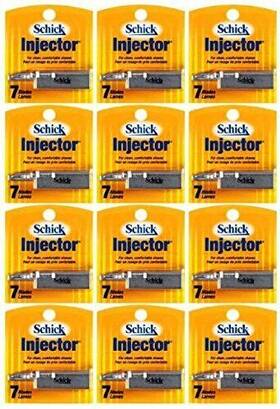 Schick 645141140705 Injector Blades - 1 Dozen Of 7 Count Boxes 84