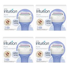 Schick 705353698477 Intuition Pure Nourishment With Organic Cocoa Butter 12 Cartridge Womens
