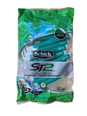 Schick 787461186459 St2 Slim Twin Sensitive Razors Set Of 12 Brand New