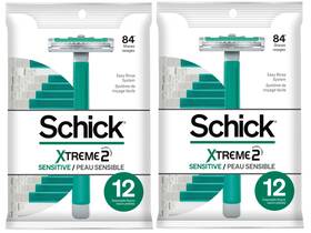 Schick 789437958794 St2 For Men Sensitive Skin Disposable Razor - 12 Ct 2 Pk