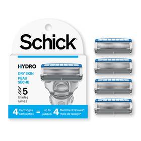 Schick 811859395274 Hydro 5 Sense Hydrate Razor Refills For Men 4 Count Pack Of 1