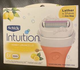 Schick 841058000358 Intuition Honey Limoncello For Women Refill Razor Blades 6 Cartridges
