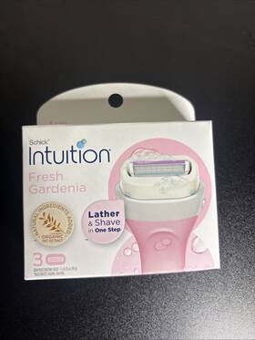 Schick 841058008804 Intuition Fresh Gardenia 3ct Razor Cartridges New