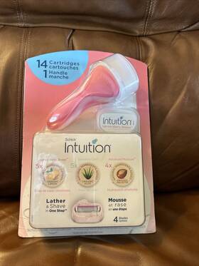 Schick 841058010388 Intuition Womens Razor Variety Pack 14 Refill Cartridges With Handle