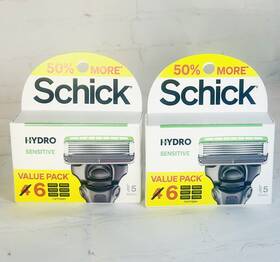 Schick 841058014805 Hydro Sensitive Razor Blade Refills - 6 X 2 12 Cartridges