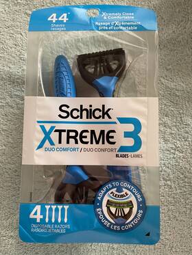 Schick 841058020189 Xtreme 3 Duo Comfort Men S Disposable Manual Razors 4 Per Pk - New