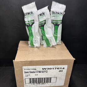 Schick 841058021278 Xtreme 3 Senstive Skin Disposable Razors For Men Single Razor Box Of 12