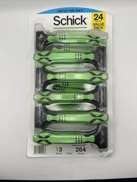 Schick 841058021483 24-pack Xtreme Sensitive Razor - 3 Blades New