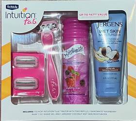 Schick 841058041474 New Intuition Fab With Razor-two Refills-skintimate Raspberry Pain-jergen