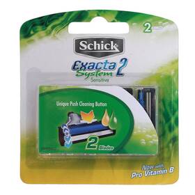 Schick 891228410056 Exacta 2 System Sensitive Razor Blades Refill 2pcs 3pack Free Shipping