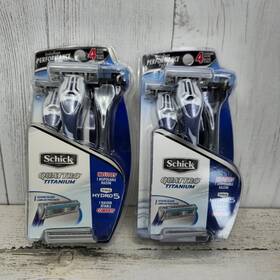 93024027 Schick Disposable Razors 6 Quattro Titanium And 2 Hydro 5 8 Total