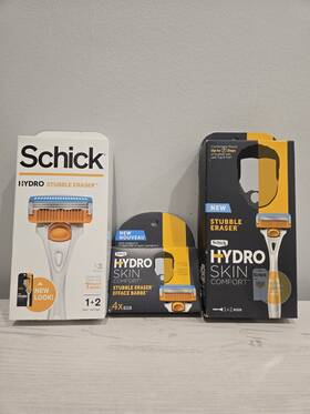 93032579 Schick Hydro Skin Comfort Stubble Eraser Razors And Refill Bundle Nib