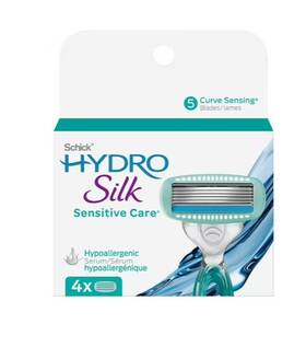 93036616 Schick Hydro Silk Sensitive Care Hypoallergenic Razor Cartridge Refills Qty 4