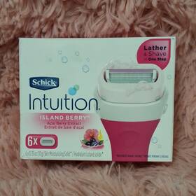 93370351 Schick New Intuition Island Berry Womens Razor Refill - 6 Cartridges