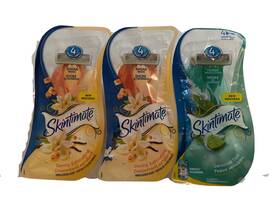 A00040 Schick Lot Of 3 Skintimate Razors New Sealed Old Packaging Sensitive And Exfoliatin