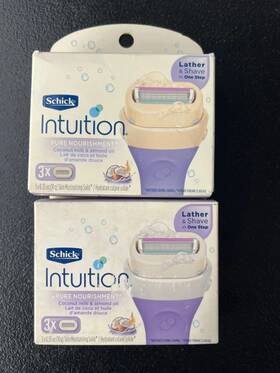C68b5eb7-469f-4 Schick 2x Intuition Pure Nourishment Coconut Milk Almond Oil Skin Moisturizing 3