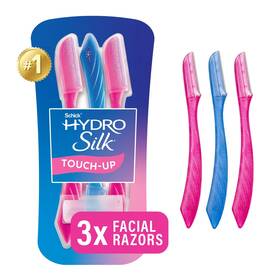 2140018161 Schick Hydro Silk Touch-up Dermaplaning Razor With Eyebrow Cover 3 Ct