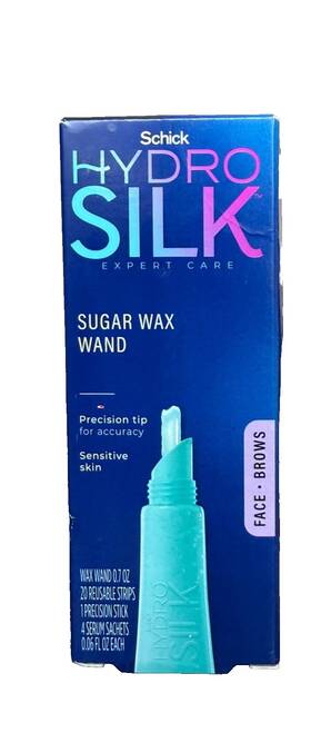 Schick Hydro 841058011774 Silk Sugar Wax Wand 0.7oz Eyebrow And Face Hair Removal New