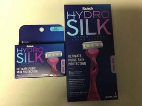 Schick Hydro 841058014577 Silk Ultimate Pubic Skin Protection Razor And Blade Refill Combo