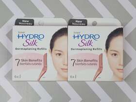 93036716 Schick Hydro 2 Pks Silk Dermaplaning 12 Refills Blades 6 Count Each Box