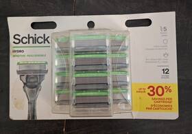 93039612 Schick Hydro Sensitive Replacement Razor Cartridges 12-pack Refills Shaving
