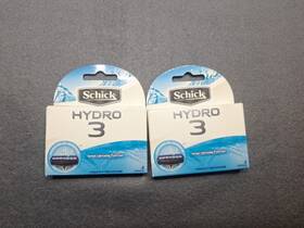 I00025729 Schick Lot Of 2 Hydro 3 Razor Cartridges 4 In Pack Brand New Sealed