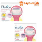 Schick Intuition Lemon Berry Breeze Razor Cartridge Refills 4-blade 3ct 2pk