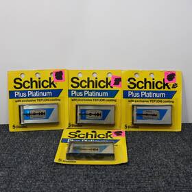 O804d50 Schick Plus Platinum Teflon Coating 20 Razor Blades Lot Of 4 Packages New