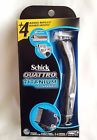 Schick Quattro Titanium Razor Gillette Trimmer Blades 5 Cartridges Brand New Waterproof 841058062455