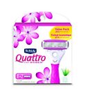 Schick Quattro Ultra Smooth Razor Blade Refills For Women Value Pack 10 Count