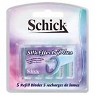 Schick Silk Effects Plus 5 Refill Razor Blades W Vitamin E Aloe New 012547006551