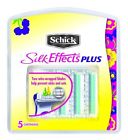 Schick Silk Effects Plus Razor Refills For Women 5 Cartridges Vitamin E Aloe 841058011019