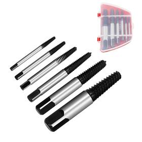 Ussbs130 Senbos 6-piece Spiral Screw Extractor Set Easy Out Broken Bolt Remover Kit For