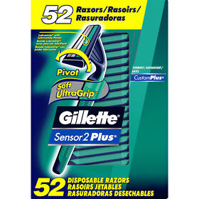 Sensor 2 Plus Disposable Razors 52-count Bulk Item