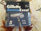 Sensor Excel Gillette 5 New Sealed Razor Blades Cartridges Refills Genuine 047400115446