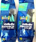 Sensor2plus Gillette Packs Of Plus Mens Disposable Razor Pivoting
