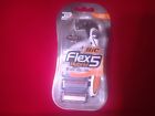 Sh5kp4cdc-blk Bic Flex Hybrid Disposable Razor Handle Cartridges Pivoting Head New