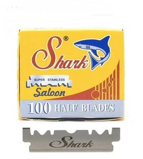 Sku006647 Shark Single Edge Se Pre Cut Snapped Half Razor Blades 100ct For Barbers