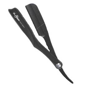 Ts-9092 Shave Factory Sleek Shaving Straight Pinch Style Razor Holder Black