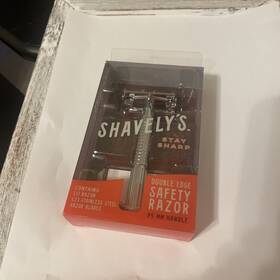 Shavelys 736542823103 Stary Sharp Double Edge Safety Razor New With Blades