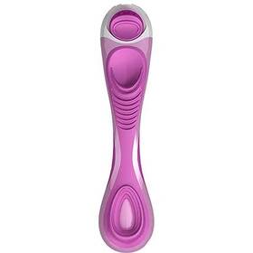 Shavemob 612666771417 Ladies Replacement Non-slip Razor Handle - Pink And White