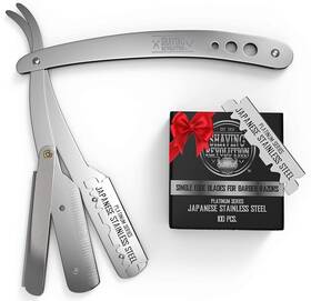 Shaving Revolution 850016637062 Straight Edge Barber Razor For Close - Professional Blade Ra
