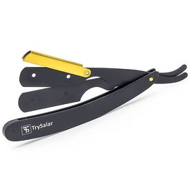 6q-myh8-9pxr Sialpro Professional Barber Straight Edge Razor With 1 Count Pack Of Black