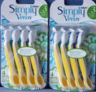 Simply Venus Disposable Razors Gillette Lot Of 2 4 Per Pack 8 Total 047400314641