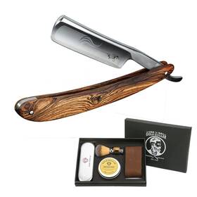Sioa 739608858613 Straight Razor Wooden Handle Shaving Ready For Men Barber Edge