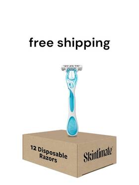Skintimate 841058002420 Coconut Delight Disposable Razors For Women 12 Count
