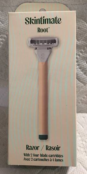 Skintimate 841058051190 Skintmate Root Razor With 2 Four Blade Eartridges