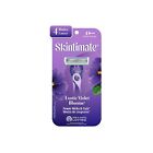 W301578300 Skintimate Exotic Violet Blooms 4-blade Disposable Razors 4 Ct